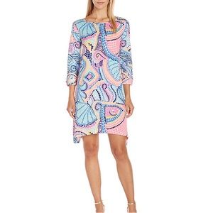 Lilly Pulitzer Edna Swing Dress Multi Tile Wave Size XL